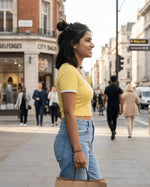 Square Neck Crop Top | 100% Cotton Fit Top | Miazi