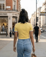 Square Neck Crop Top | 100% Cotton Fit Top | Miazi