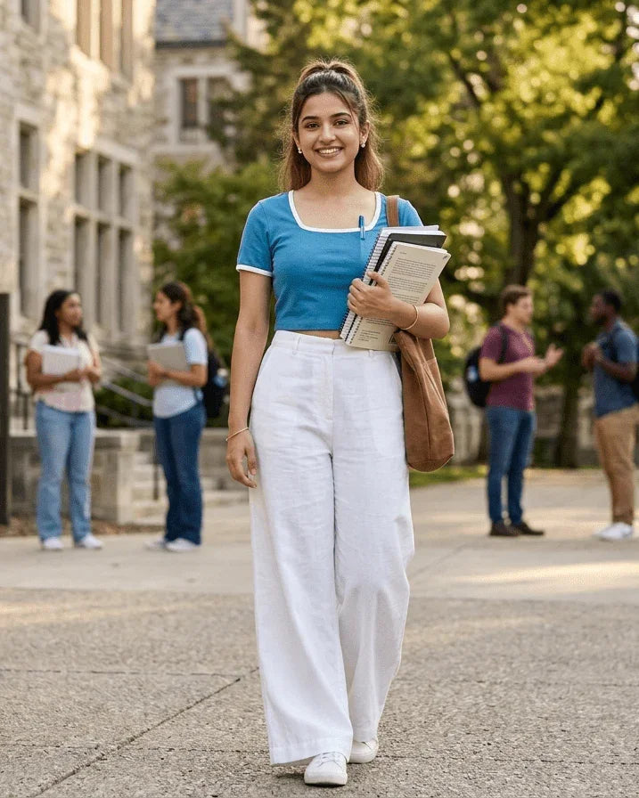 Square Neck Crop Top | 100% Cotton Fit Top | Miazi