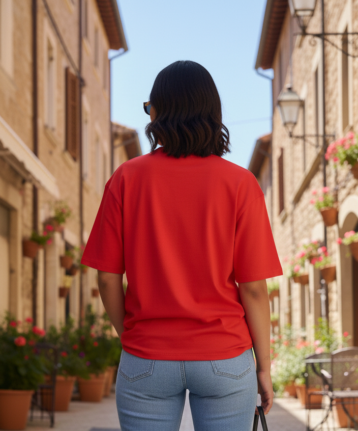 Oversize T-shirt Hopeful Rust