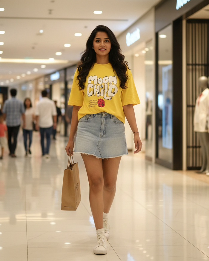 Moonchild T-Shirt | Women Premium Cotton Women  T-Shirts | Miazi