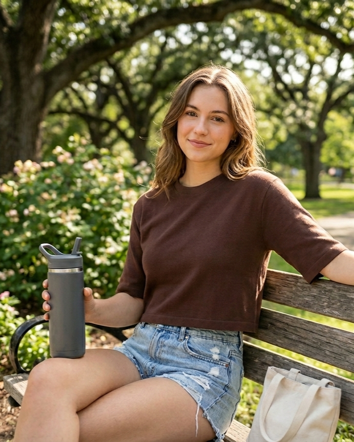 Basic Crop Boxy T-Shirt | Women Premium Cotton Crop Top | Miazi