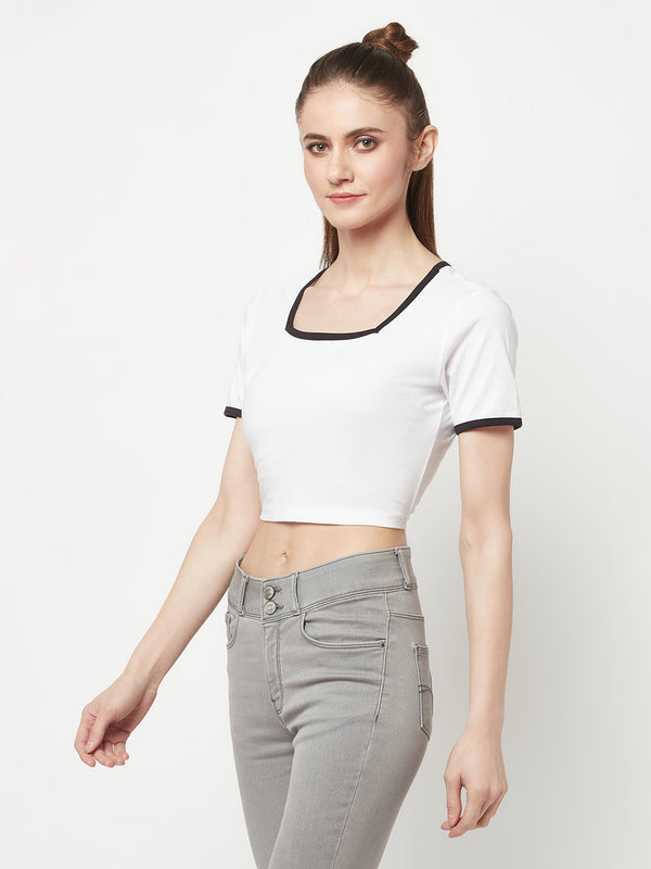 Square Neck Crop Top