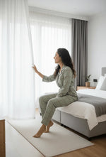 Women Check Nightwear With Belt | Premium Cotton Nightwear | Miazi MX_SG23