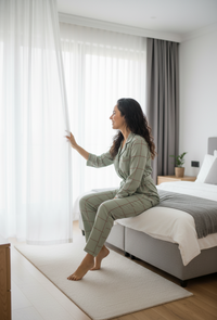 Women Check Nightwear With Belt | Men Premium Cotton Nightwear | Miazi