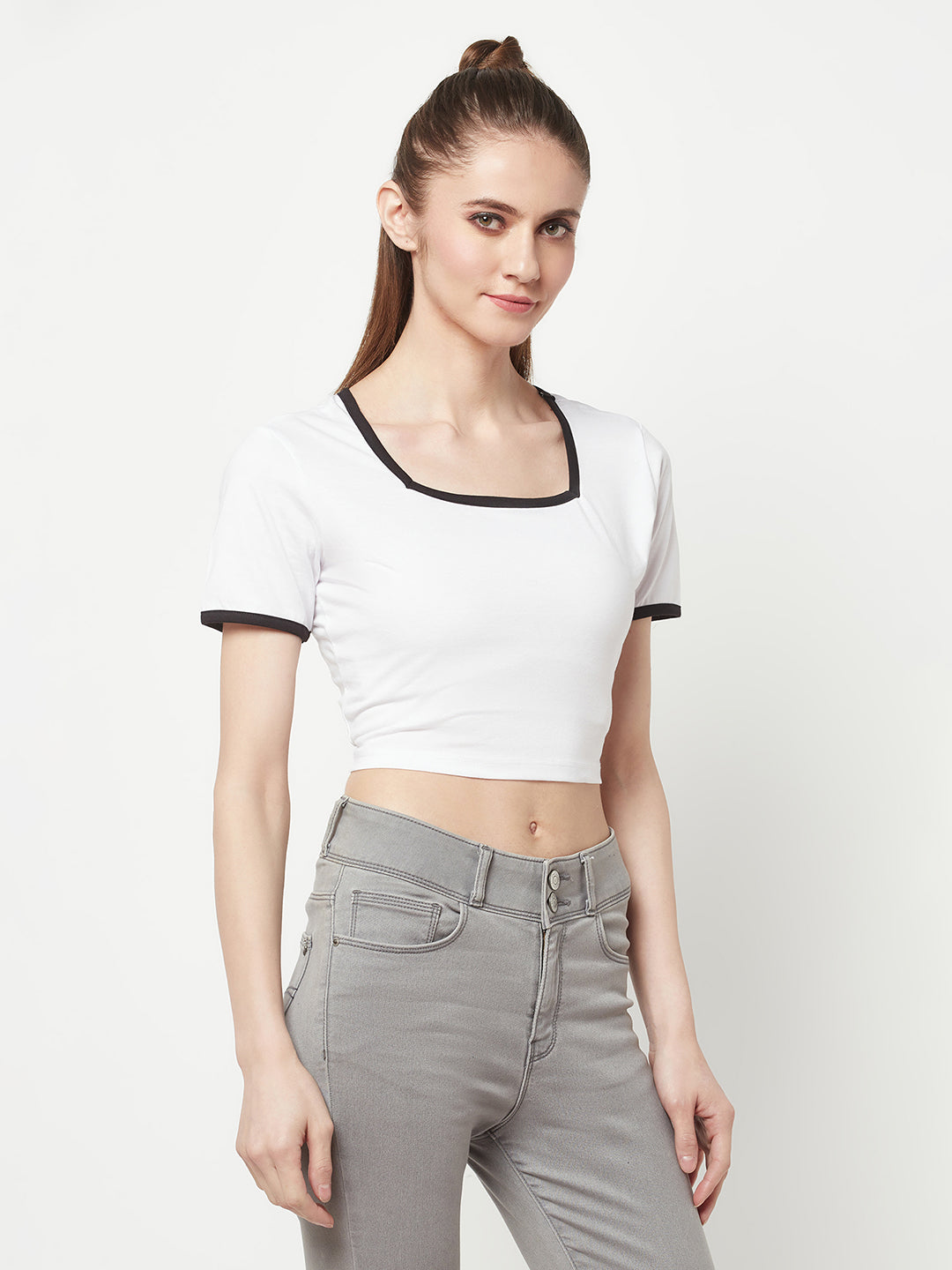 Square Neck Crop Top