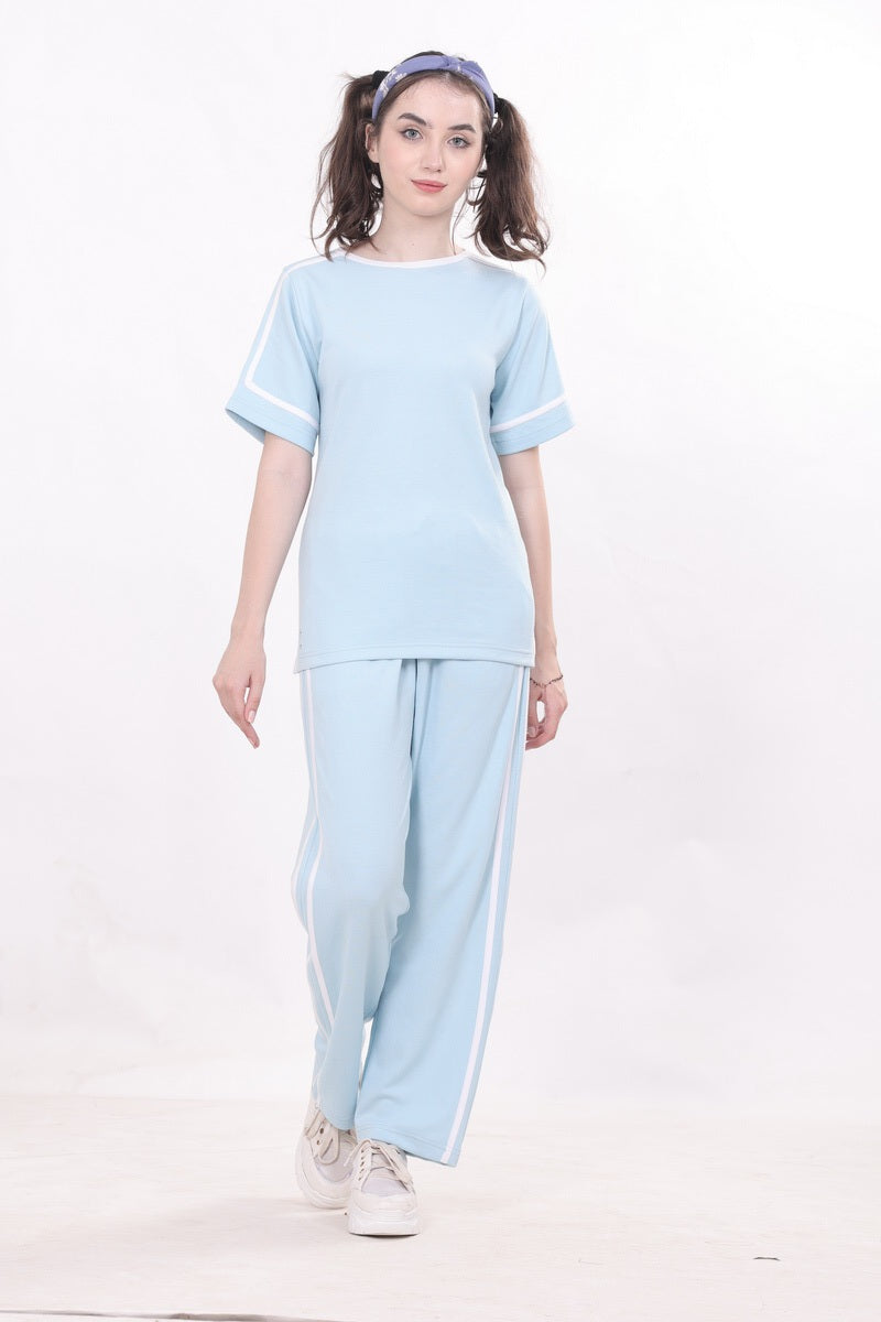 Blue Color With Twin Striped  NightWear MX_CSS21