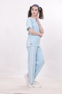 Blue Color With Twin Striped  NightWear MX_CSS21