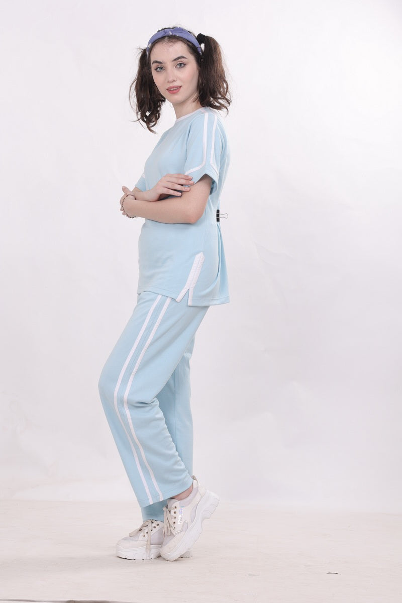 Blue Color With Twin Striped  NightWear MX_CSS21