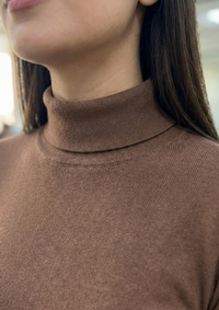 Ribbed High Neck Top