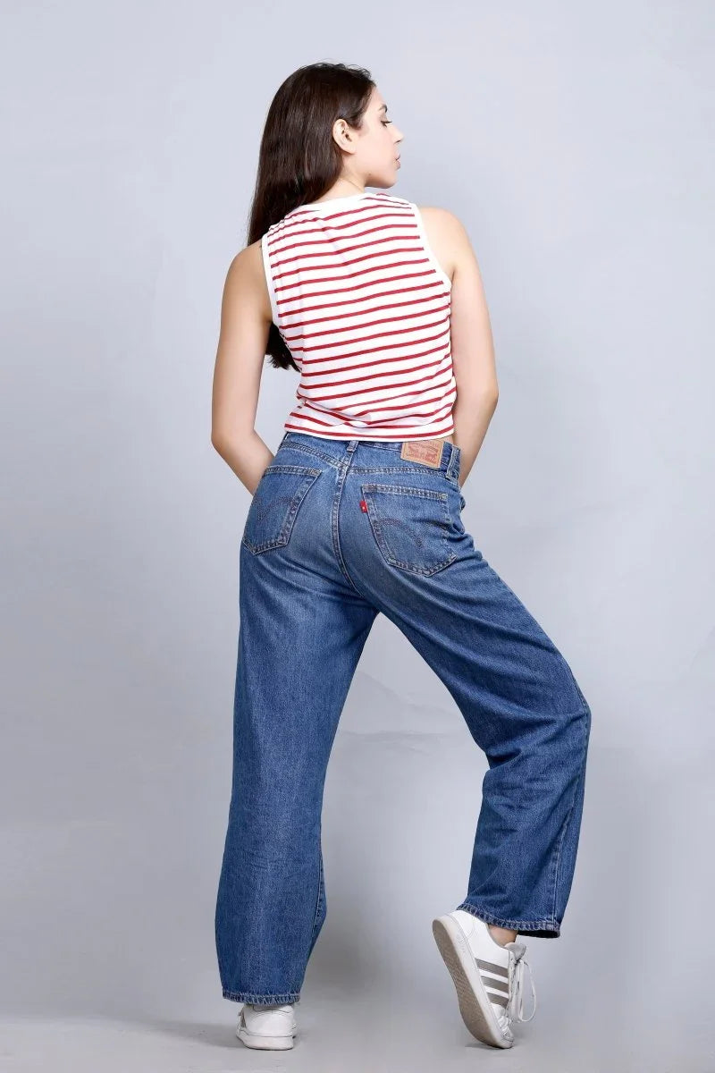 Striped Vest Style | Women Premium Cotton Crop Top | Miazi