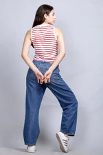 Striped Vest Style | Women Premium Cotton Crop Top | Miazi