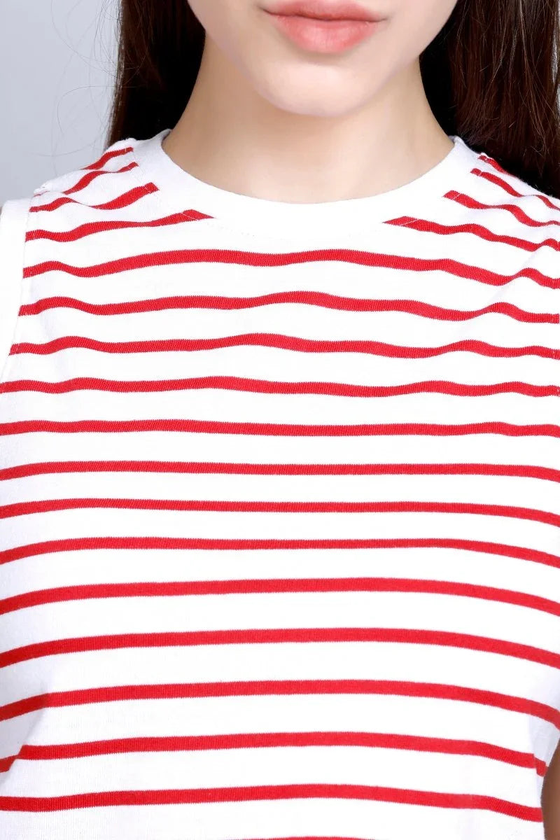 Striped Vest Style | Women Premium Cotton Crop Top | Miazi