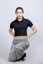 Polo Crop T-Shirt | Women Premium Cotton Crop Top | Miazi
