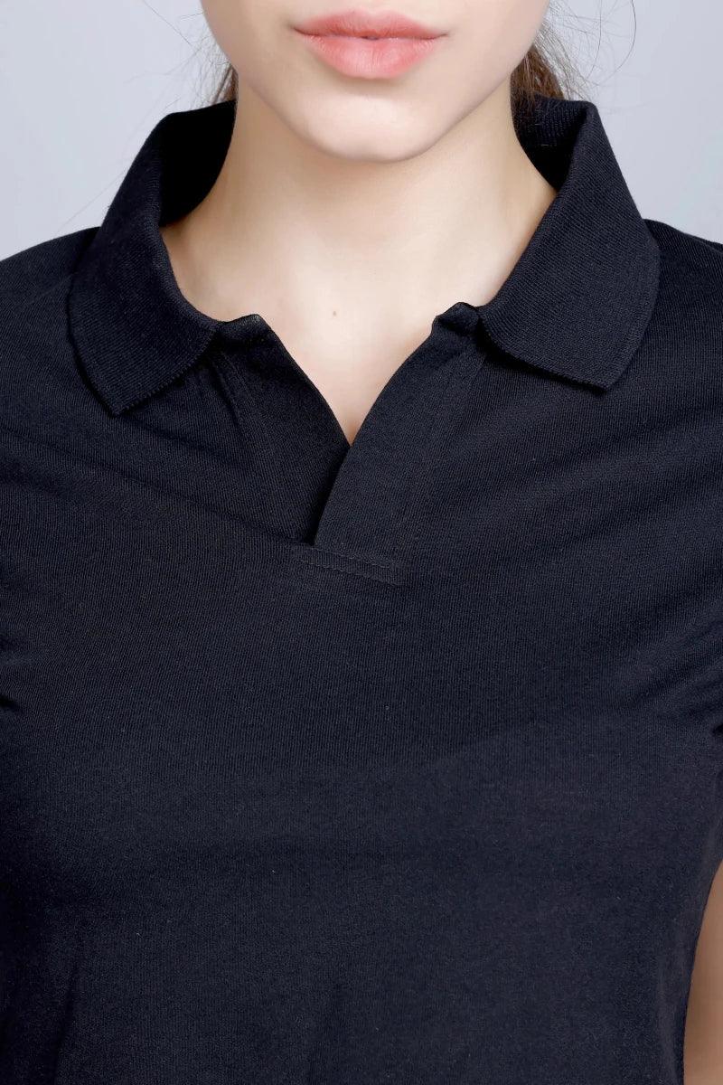 Polo Crop T-Shirt | Women Premium Cotton Crop Top | Miazi