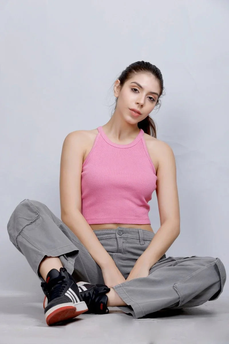 Halter Style | Women Premium Cotton Rib Tops | Miazi