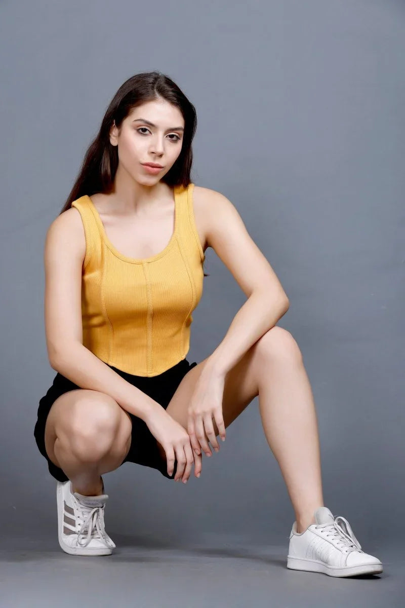 Corset | Women Premium Cotton Rib Top | Miazi