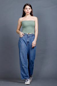 Tube Top | Women Premium Cotton Rib Tops | Miazi