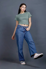 Patterened Hem | Women Premium Cotton Rib Top | Miazi