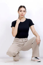 Patterened Hem | Women Premium Cotton Rib Top | Miazi