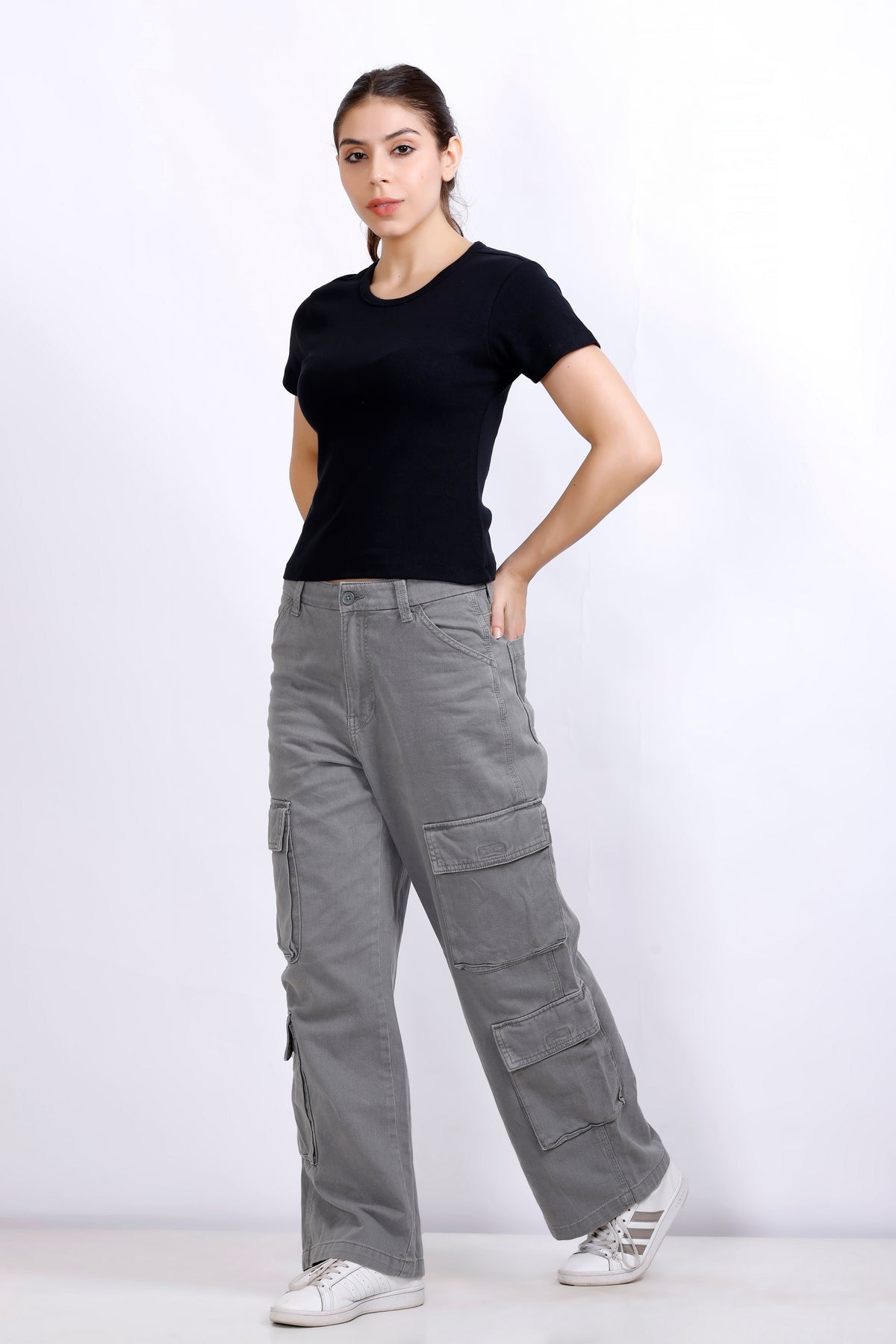 Basic Black | Women Premium Cotton Rib Tops | Miazi