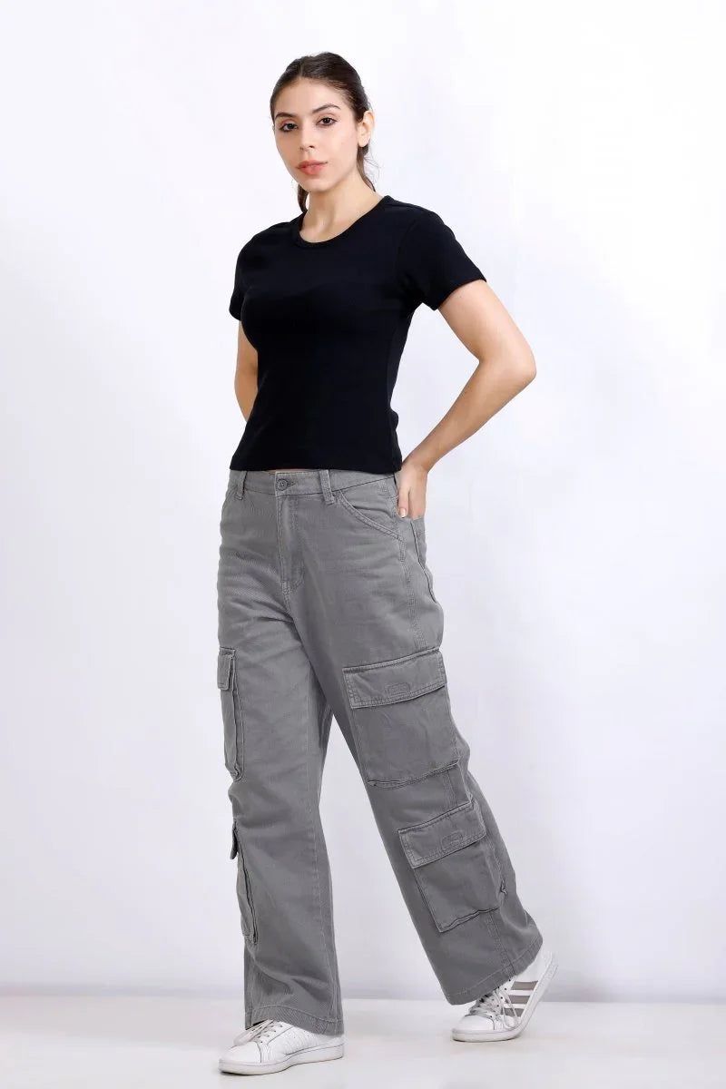 Basic Black | Women Premium Cotton Rib Tops | Miazi