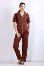 Daily Ease Half Sleve Nighwear | Women Premium Cotton Nightwear | Miazi MX_HS_FOS22