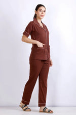 Daily Ease Half Sleve Nighwear | Women Premium Cotton Nightwear | Miazi MX_HS_FOS22