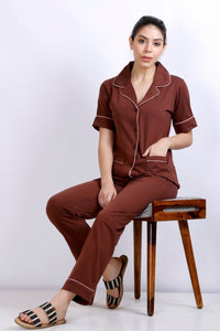 Daily Ease Half Sleve Nighwear | Women Premium Cotton Nightwear | Miazi