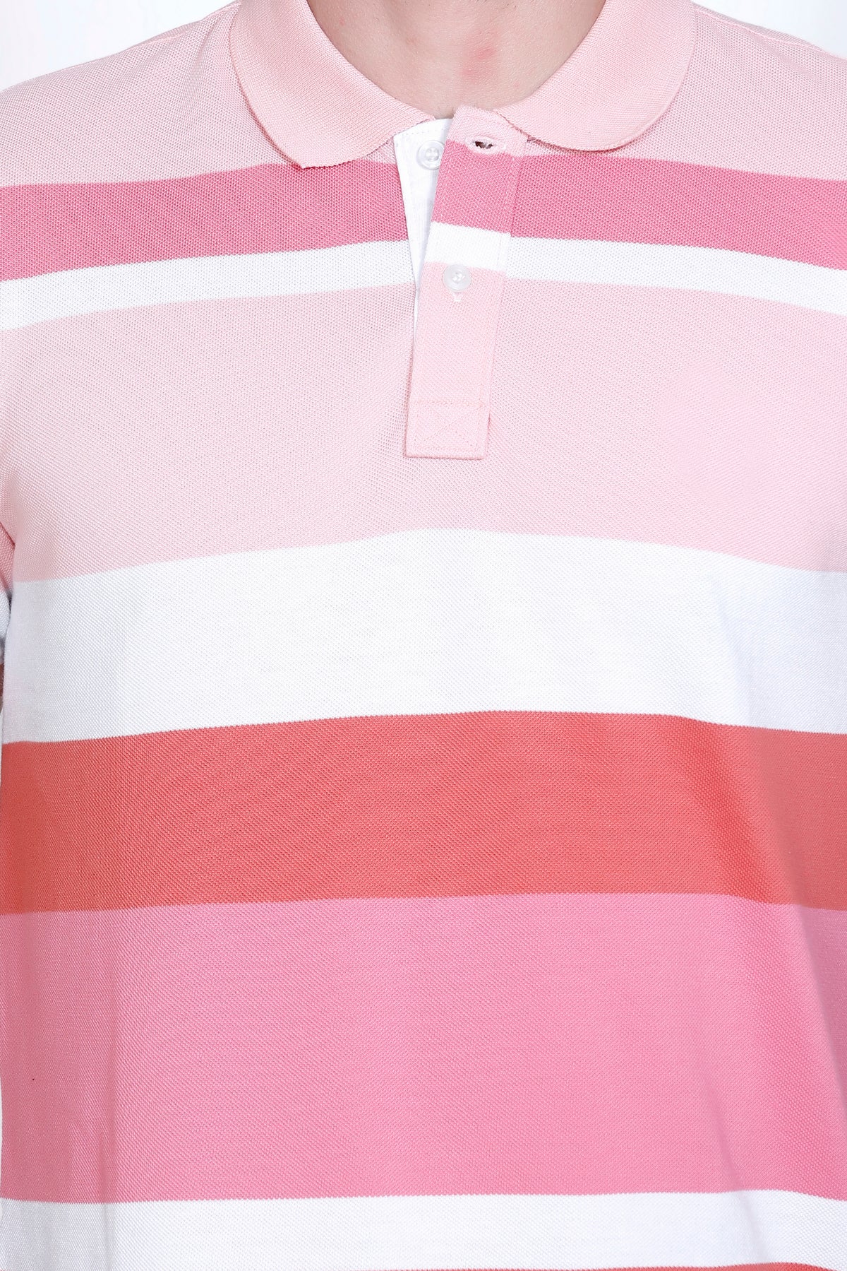 Men's Pink stripes Polo