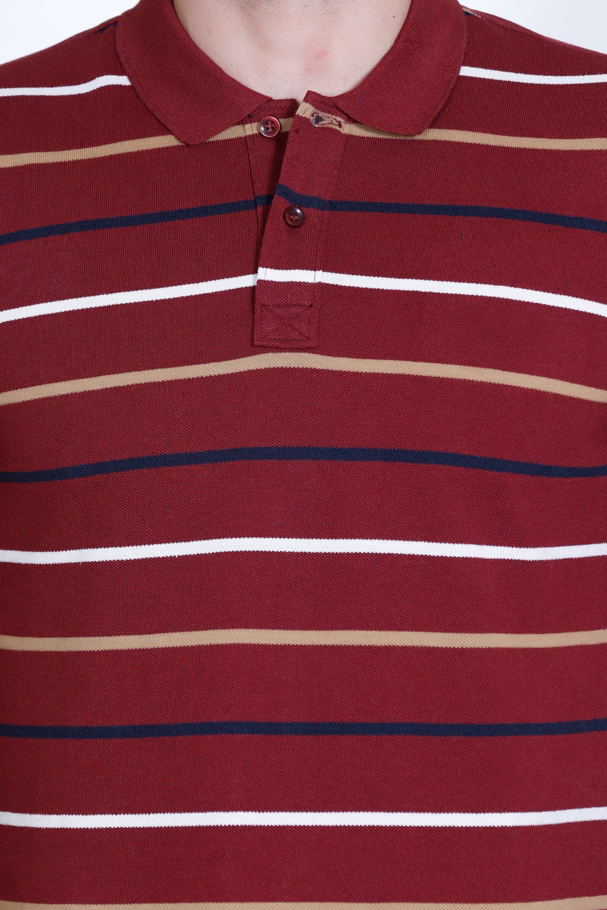 Men's Wine stripes Polo