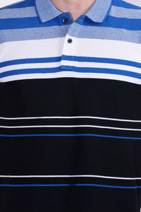 Men's Black/white stripes Polo