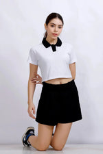 Polo Crop T-Shirt | Women Premium Cotton Crop Top | Miazi