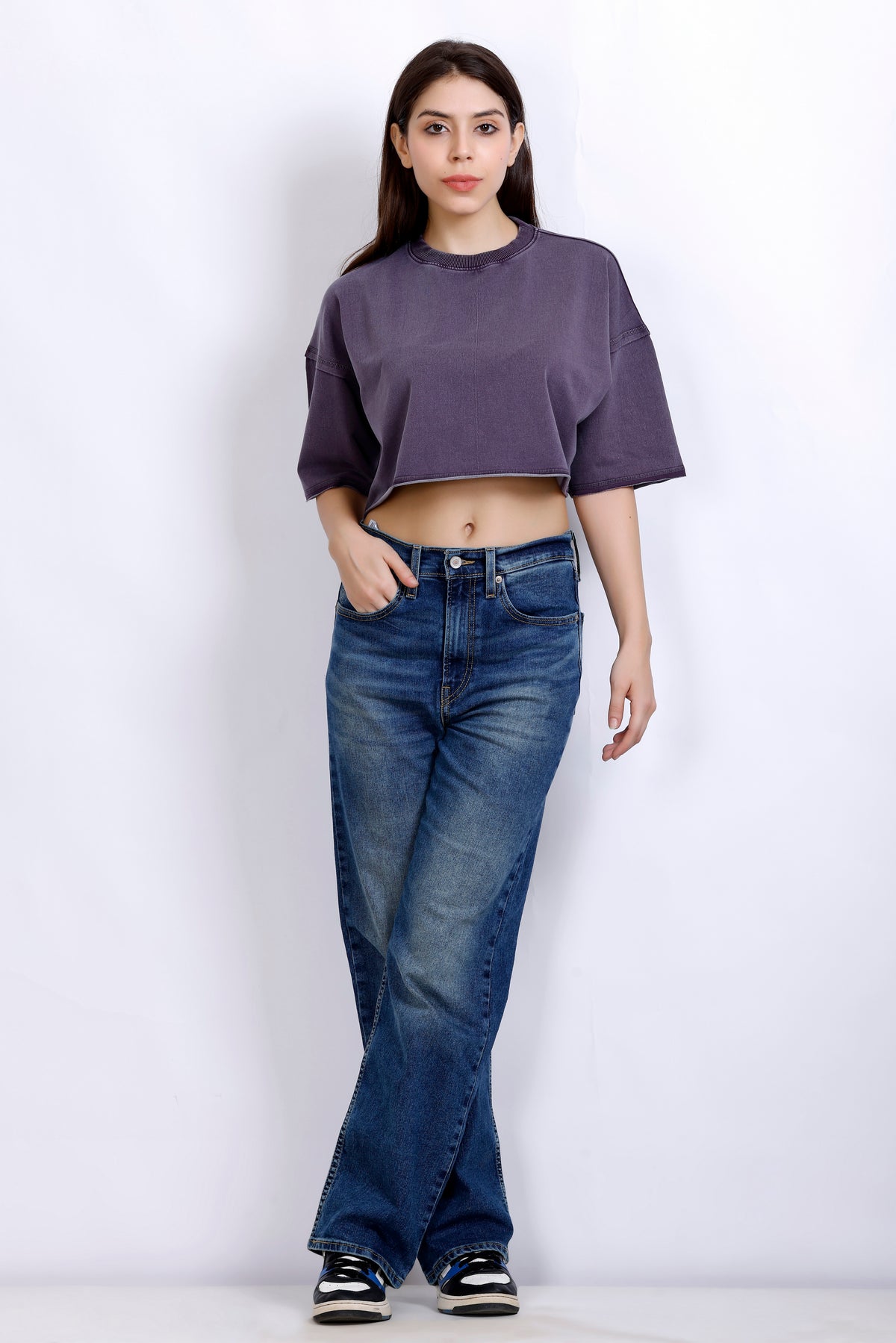 Washed Crop Top | Women Premium Cotton Crop Top | Miazi