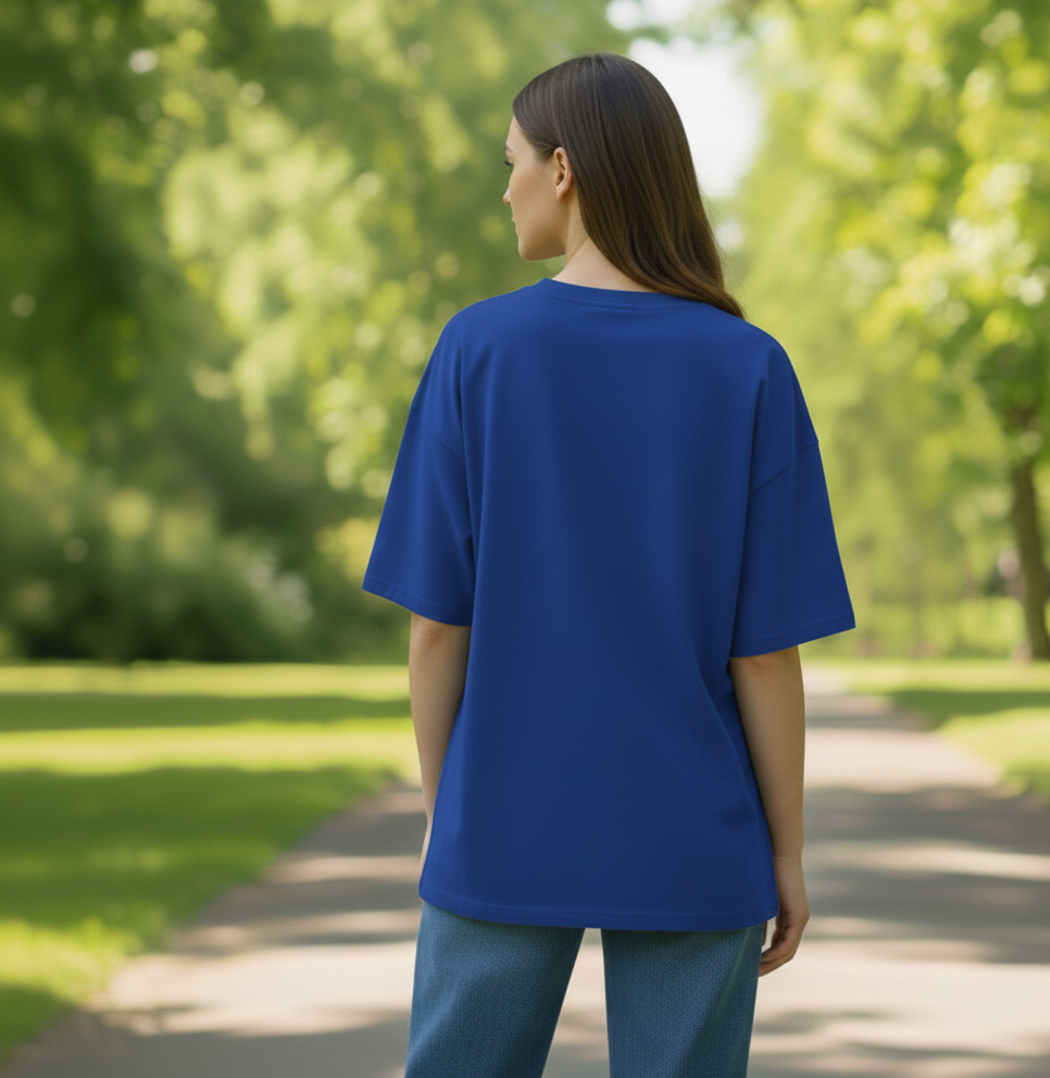 Hopeful Oversize T-shirt Blue