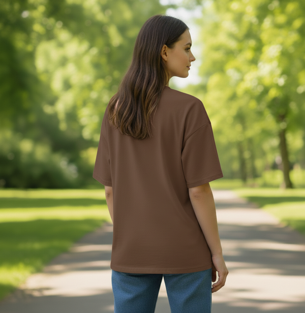 Hopeful Oversize T-shirt Brown