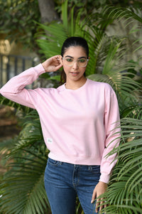Crop Sweatshirt | Women Premium Cotton Sweatshirt | Miazi