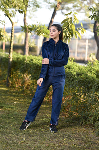 Women Tracksuit With Hood And Zippr Velour Fleece Inside | Men Premium Cotton Track Suit | Miazi