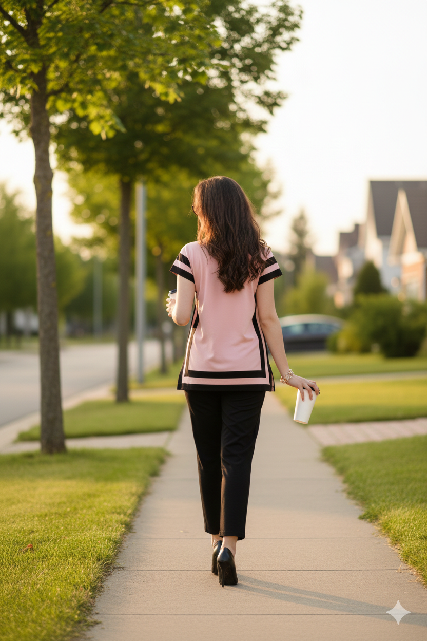 Side Slit Patterned Nightwear | Women Premium Cotton Nightwear | Miazi