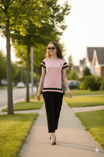 Side Slit Patterned Nightwear | Women Premium Cotton Nightwear | Miazi MX_CBS16