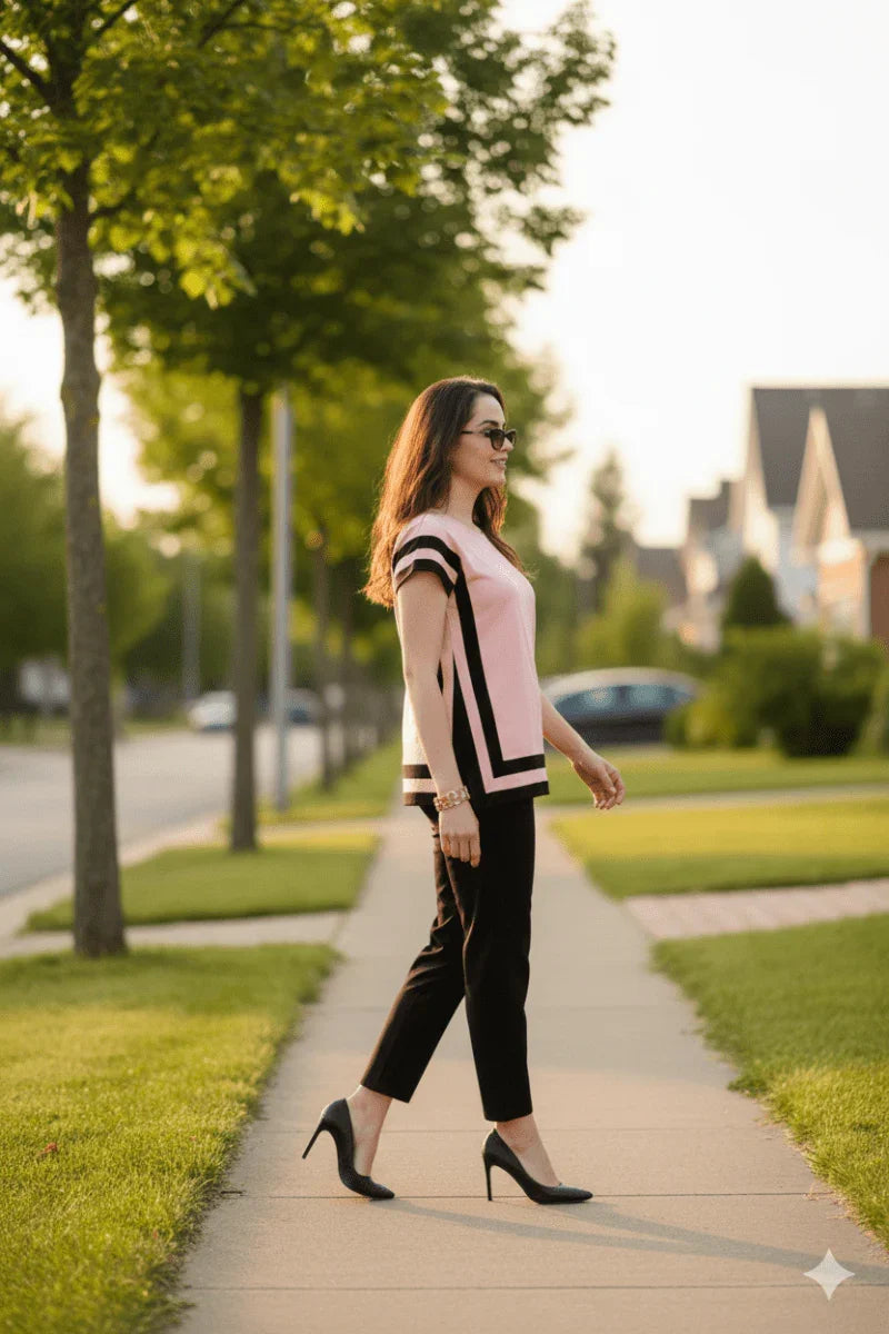 Side Slit Patterned Nightwear | Women Premium Cotton Nightwear | Miazi MX_CBS16