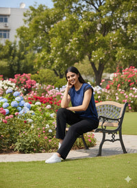 Side Slit Patterned Nightwear | Women Premium Cotton Nightwear | Miazi