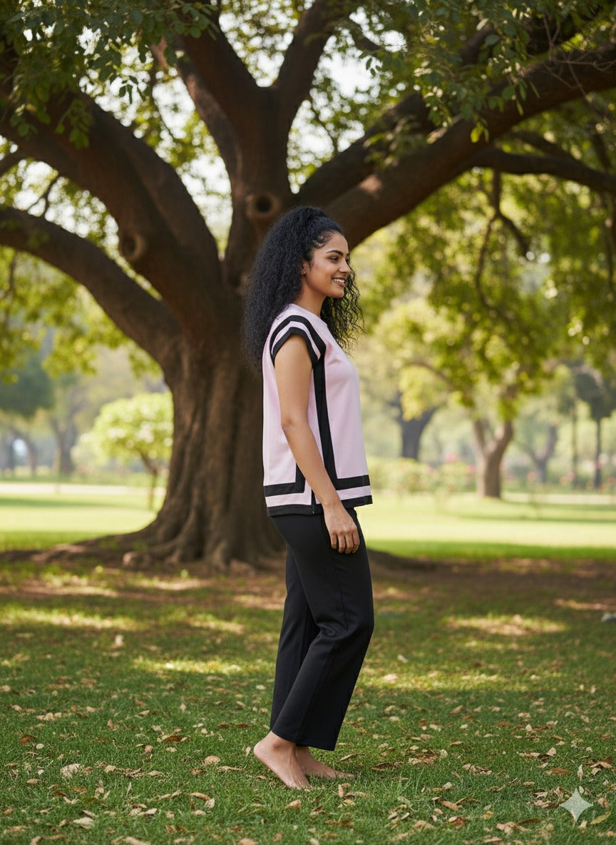 Side Slit Patterned Nightwear | Women Premium Cotton Nightwear | Miazi