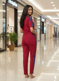 Side Strip Nightwear | Women Premium Cotton Nightwear | Miazi