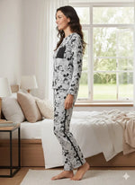 Mickey Print (Full Sleeve) | Women Premium Cotton Nightwear | Miazi MX_FS_MP06
