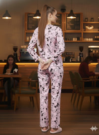 Mickey Print (Full Sleeve) | Women Premium Cotton Nightwear | Miazi