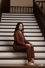 Daily Ease Full Sleve Nighwear | Women Premium Cotton Nightwear | Miazi MX_FS_FOS22