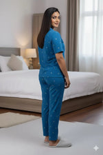 Crown Nightwear (Half Sleeve) | Women Premium Cotton Nightwear | Miazi MX_HS_FOS31