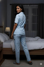 Purrfect Dreams Nightwear (Half Sleeve) | Women Premium Cotton Nightwear | Miazi MX_HS_TPS13