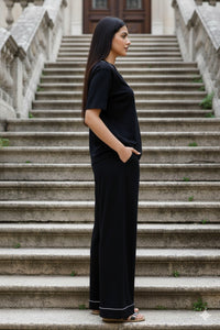 Comfort In Blue Hues Elegance In Black | Women Premium Cotton Nightwear | Miazi